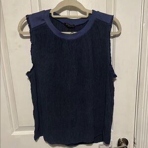 Maven West Blue SleevelessElegant Top NWT